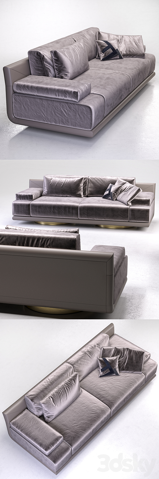 Fendi_Artu_3seater_sofa 3DSMax File - thumbnail 2