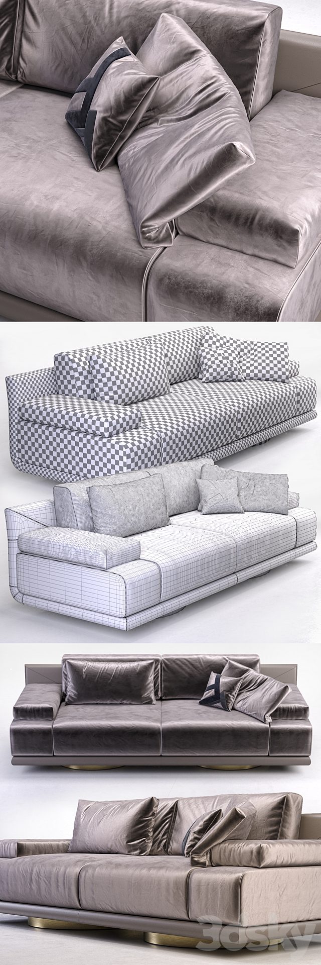 Fendi_Artu_3seater_sofa 3DSMax File - thumbnail 3