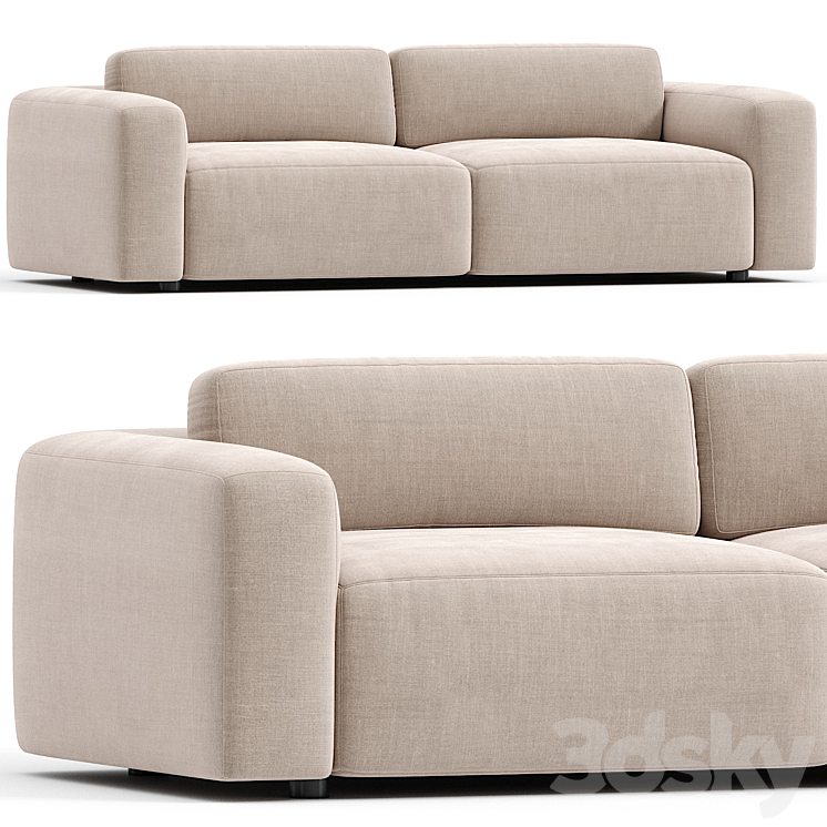 Fenton Sofa 3DS Max Model - thumbnail 1