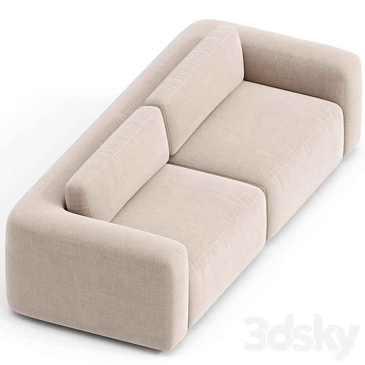 Fenton Sofa 3DS Max Model - thumbnail 2