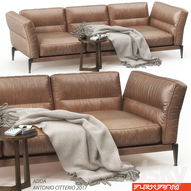 Flexform Adda sofa set 3DSMax File - thumbnail 1