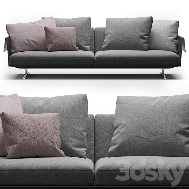 Flexform Bretton Sofa 3DSMax File - thumbnail 1