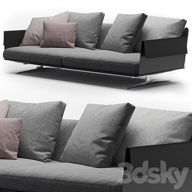 Flexform Bretton Sofa 3DSMax File - thumbnail 2