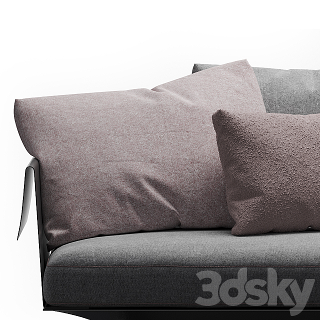 Flexform Bretton Sofa 3DSMax File - thumbnail 4