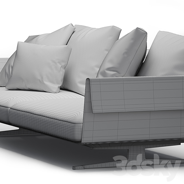 Flexform Bretton Sofa 3DSMax File - thumbnail 5