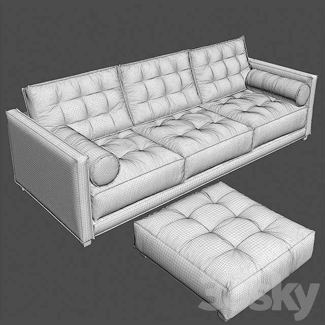 Flexform LE CANAPÈ 3DS Max Model - thumbnail 3