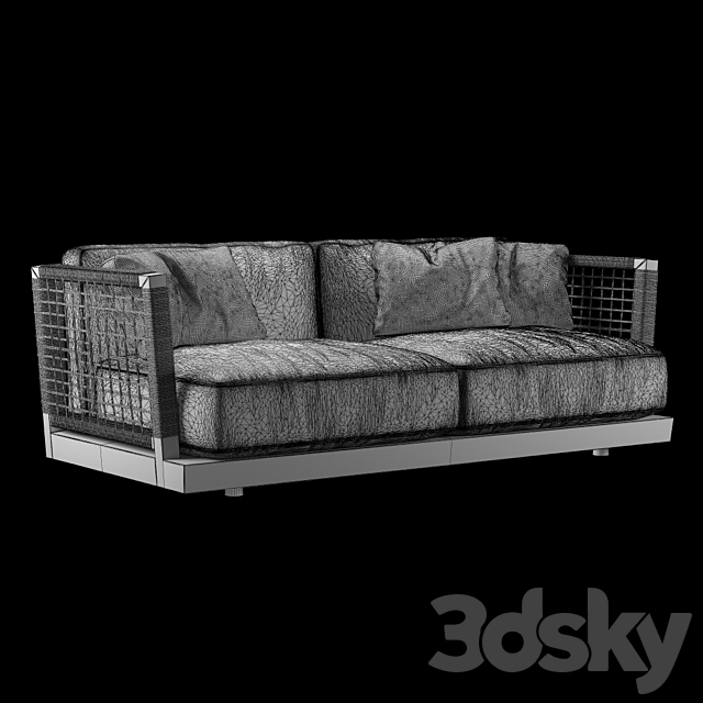 Flexform Mood Oscar sofa 3ds Max - thumbnail 2