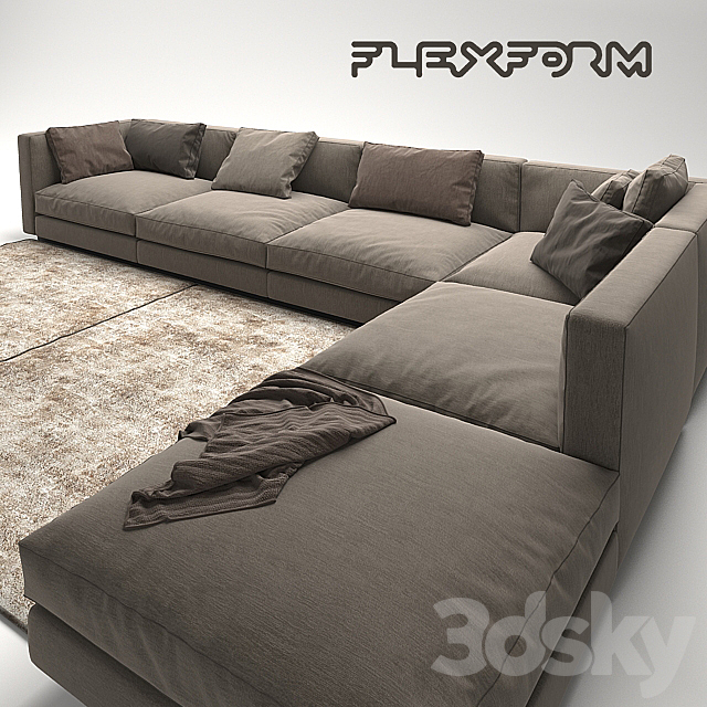 Flexform Pleasure 3 3DSMax File - thumbnail 1