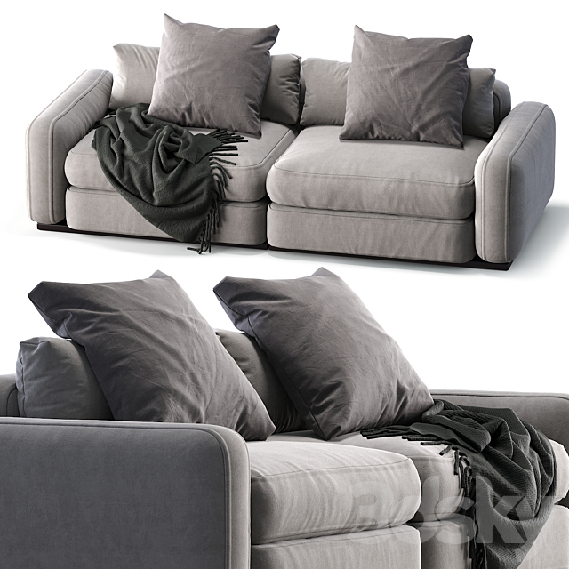 Flexform Sofa Beauty 3DS Max Model - thumbnail 2