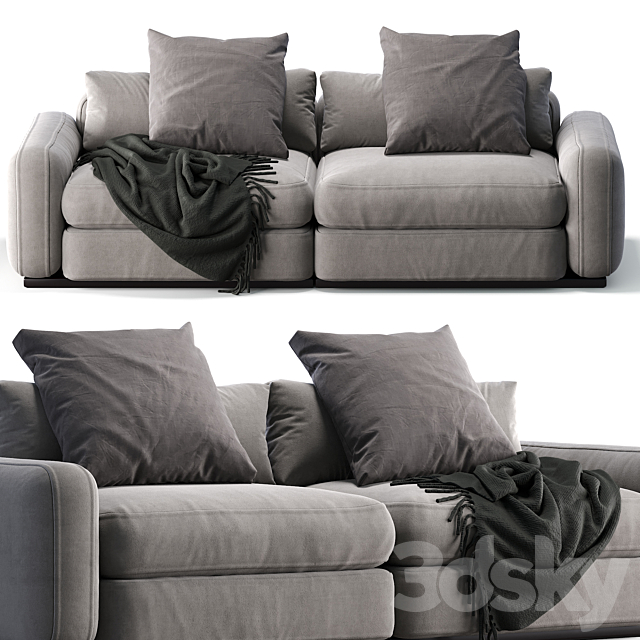 Flexform Sofa Beauty 3DS Max Model - thumbnail 3