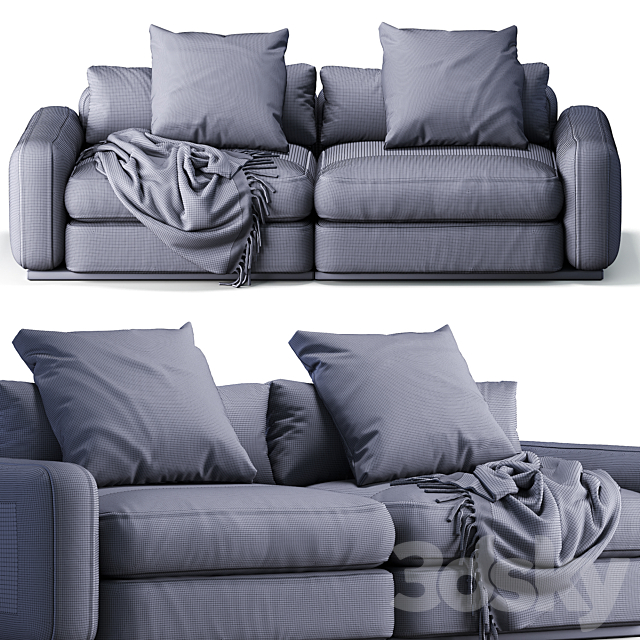 Flexform Sofa Beauty 3DS Max Model - thumbnail 4