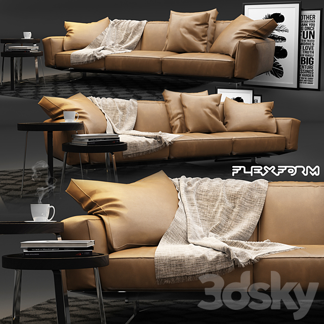 Flexform Soft Dream Sofa 3DSMax File - thumbnail 1