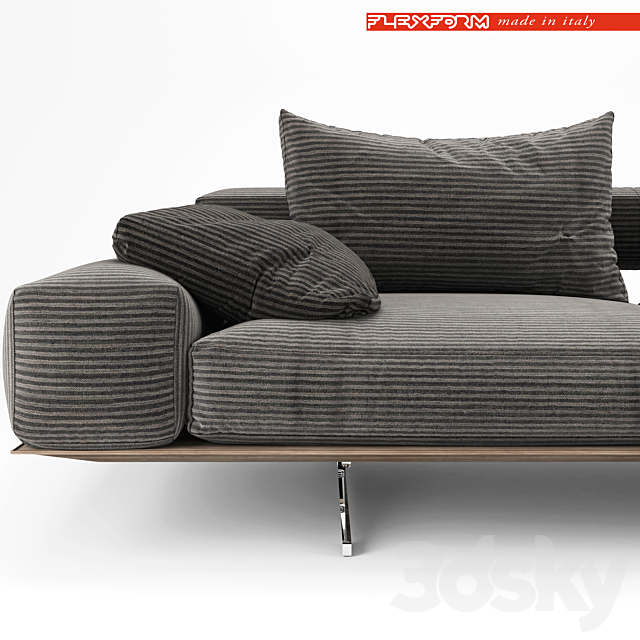 Flexform Wing Sofa 3DSMax File - thumbnail 2