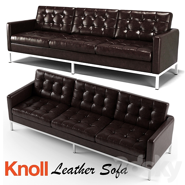 Florence Knoll Sofa (3-seater) 3DSMax File - thumbnail 1