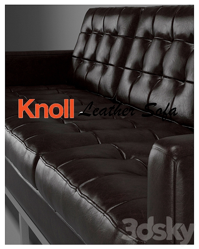 Florence Knoll Sofa (3-seater) 3DSMax File - thumbnail 2