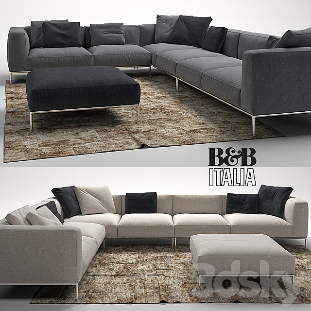 FRANK SOFA by B&B Italia 3DSMax File - thumbnail 1