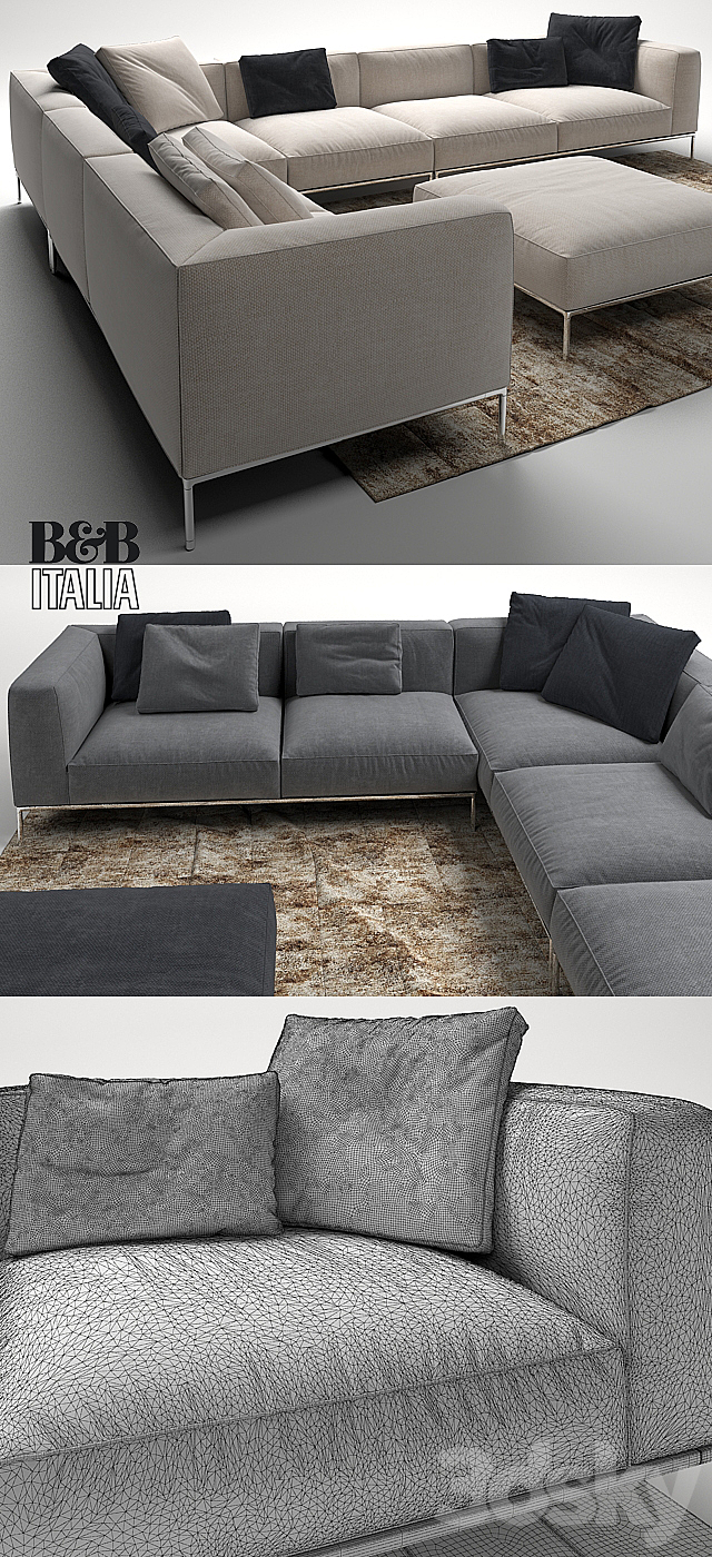 FRANK SOFA by B&B Italia 3DSMax File - thumbnail 3