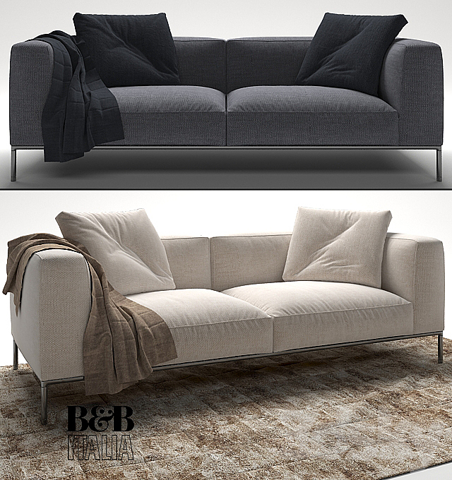 FRANK Sofa by B&B Italia 3DSMax File - thumbnail 1