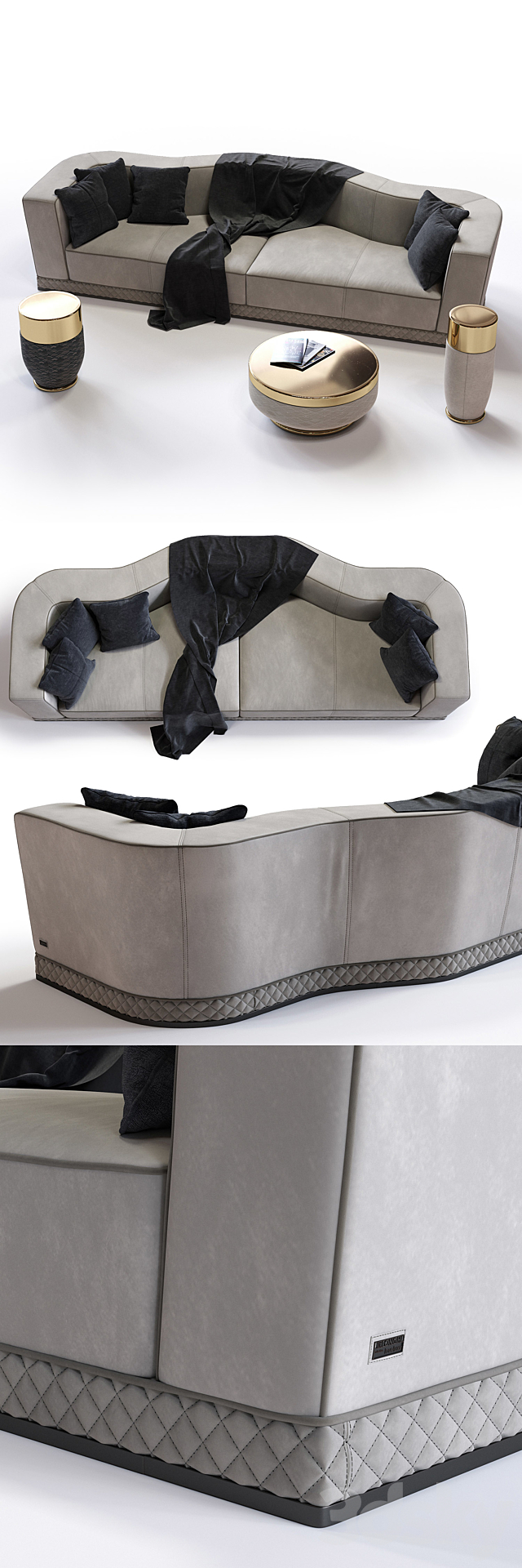 Fratelli Longhi WELLES | Double Depth sofa 3DSMax File - thumbnail 2