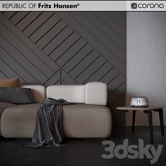 Fritz Hansen_3555_Join_Alphabet 3DSMax File - thumbnail 2