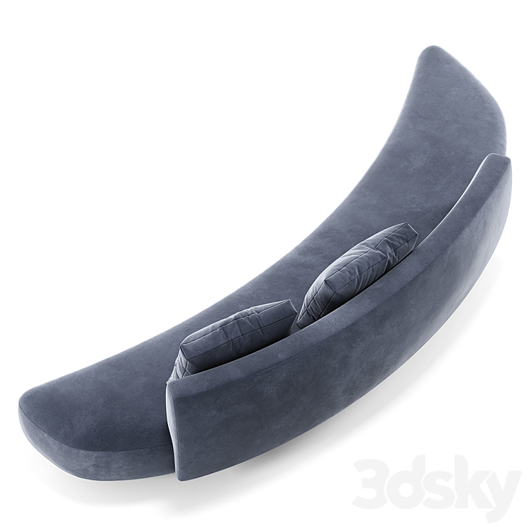 Gallotti and Radice Audrey sofa 3DS Max Model - thumbnail 2