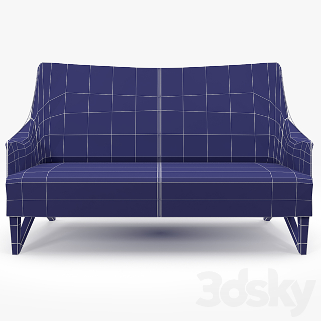 Giorgetti mobius sofa 63943 3DS Max Model - thumbnail 3