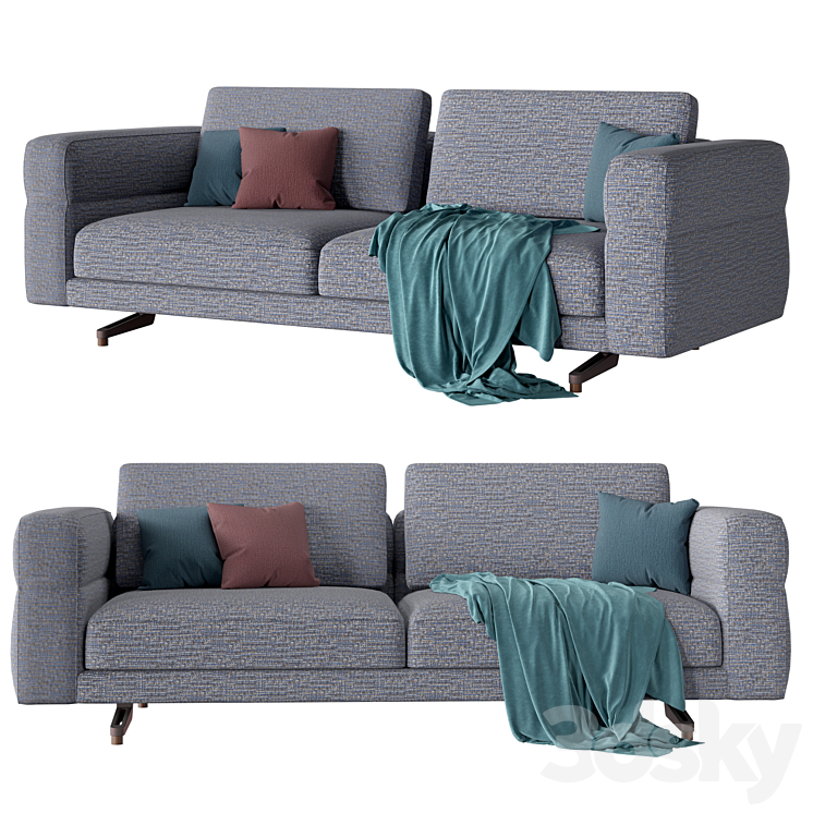 Giorgetti SoHo Sofa 3DS Max Model - thumbnail 1