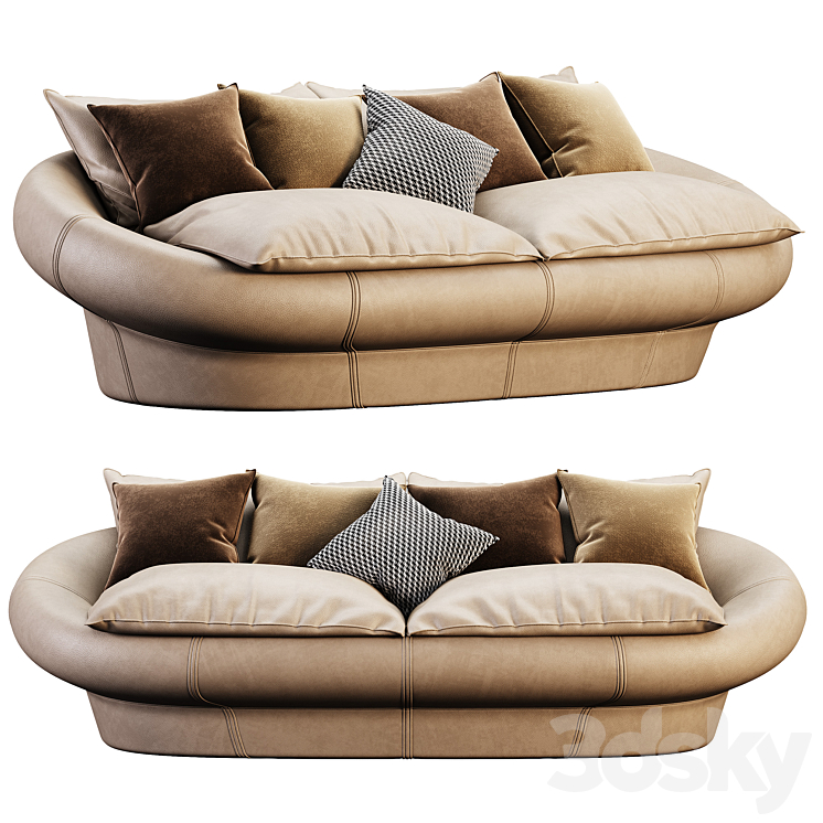 Giovannetti TANGERI sofa 3DS Max Model - thumbnail 1