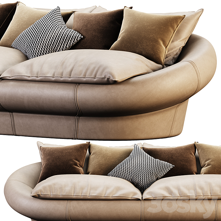 Giovannetti TANGERI sofa 3DS Max Model - thumbnail 2