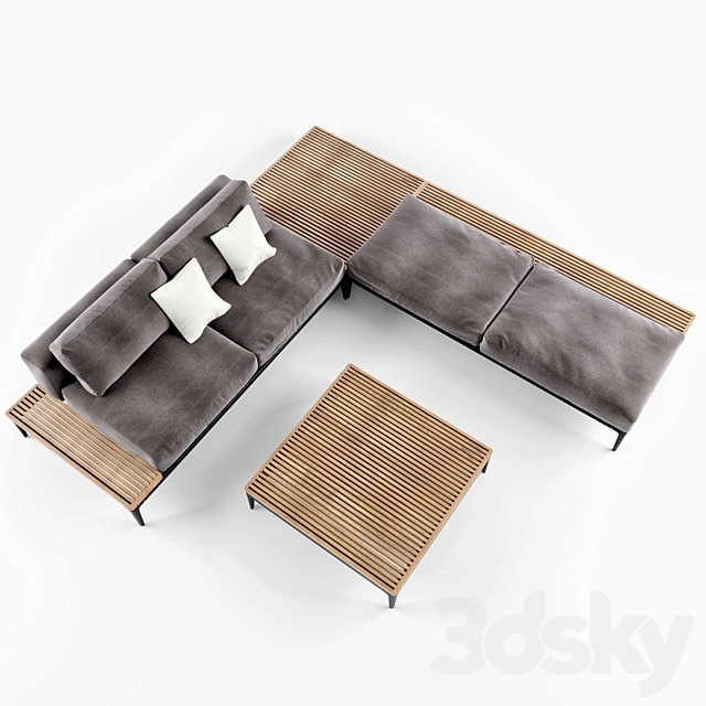 Gloster Grid Sofa 3DSMax File - thumbnail 1