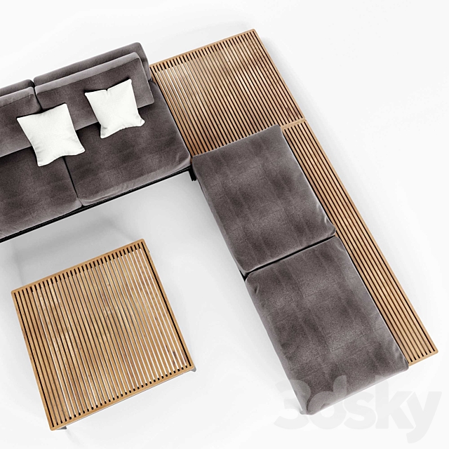 Gloster Grid Sofa 3DSMax File - thumbnail 3