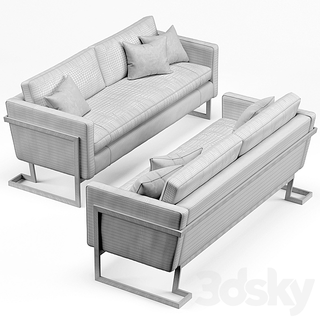 Grisham Apartment Sofa 3ds Max - thumbnail 3