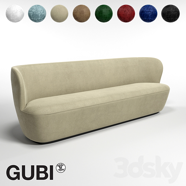 GUBI Stay Sofa W220 3DSMax File - thumbnail 1