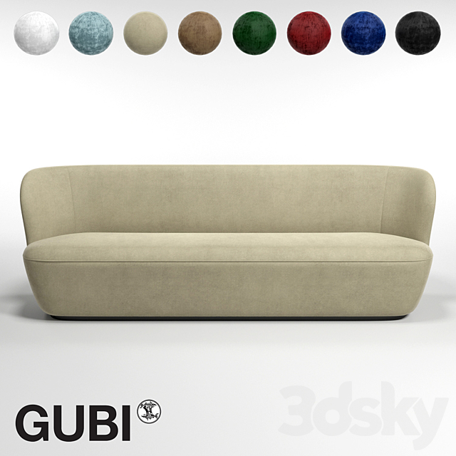 GUBI Stay Sofa W220 3DSMax File - thumbnail 2