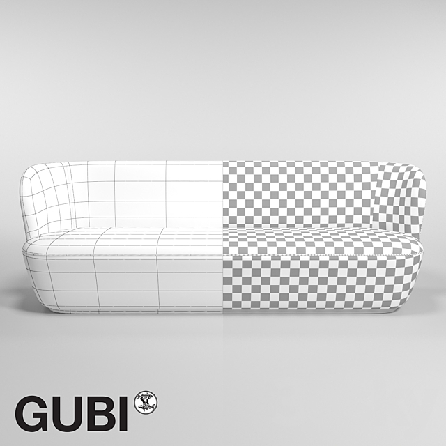 GUBI Stay Sofa W220 3DSMax File - thumbnail 3