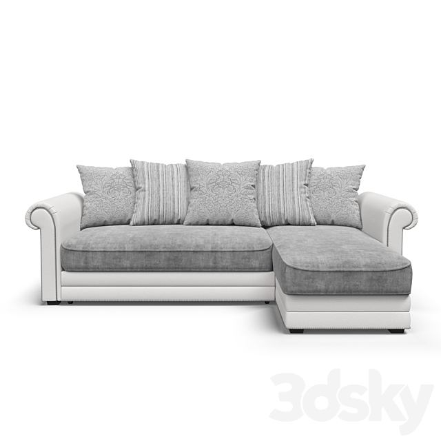 Hamburg corner sofa 3DSMax File - thumbnail 1