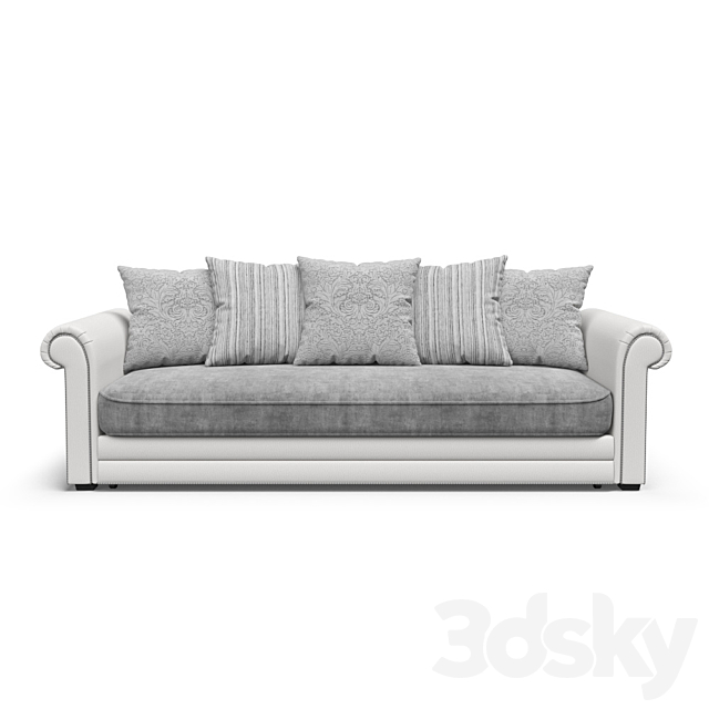 Hamburg sofa straight 3DSMax File - thumbnail 1