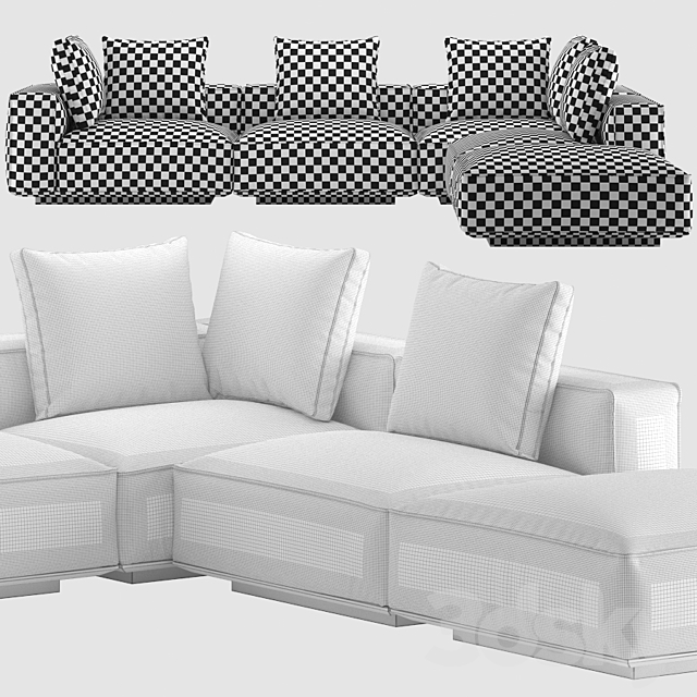 HARBOR _ SANTORINI SOFA 3DSMax File - thumbnail 5