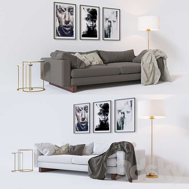 Harmony sofa 92 3DSMax File - thumbnail 1