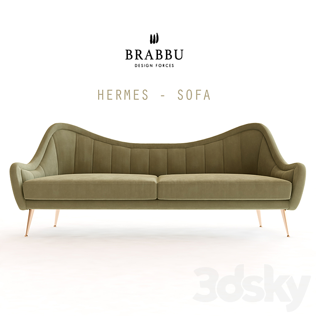 Hermes Sofa 3DSMax File - thumbnail 1