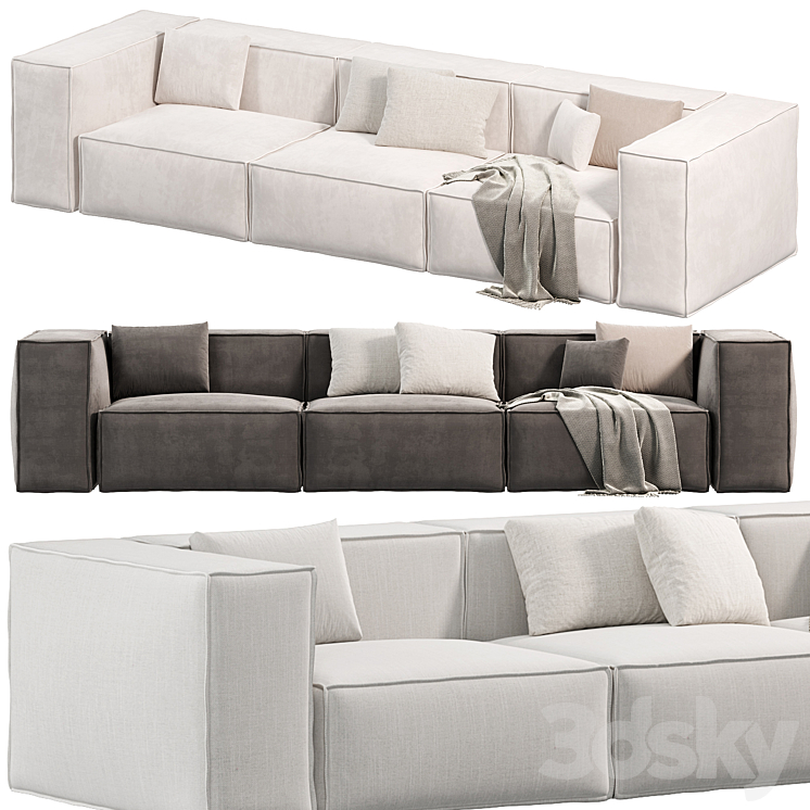 Heureux Corner Sofa by atmacha 2 sofas 3DS Max Model - thumbnail 2