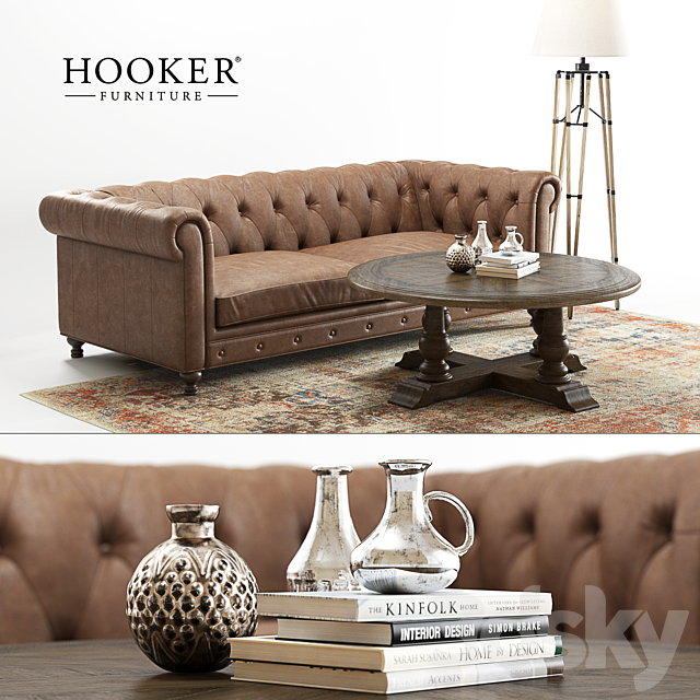 Hooker Alexa Sofa 3DSMax File - thumbnail 1