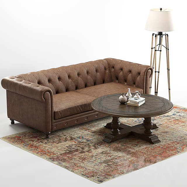 Hooker Alexa Sofa 3DSMax File - thumbnail 2