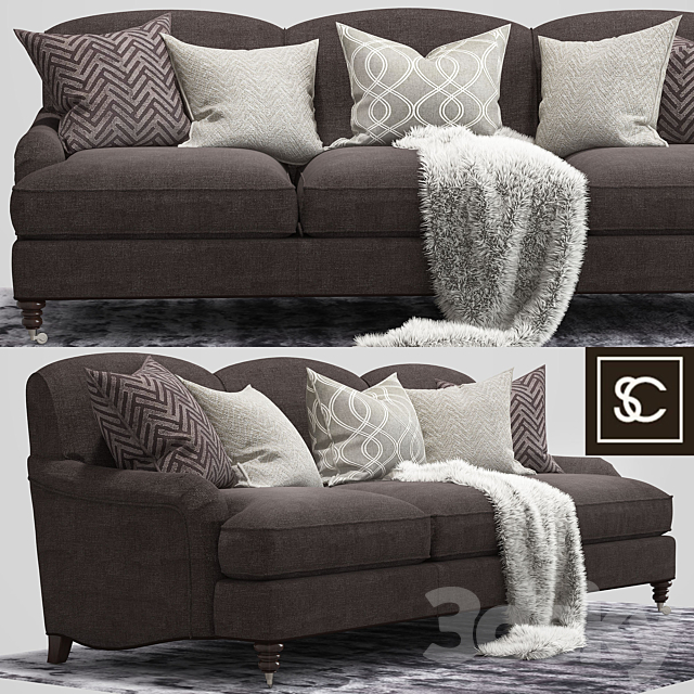 Howard _Sofa_Turner_Bishop _English Arm _The sofa and chair company 3DSMax File - thumbnail 1