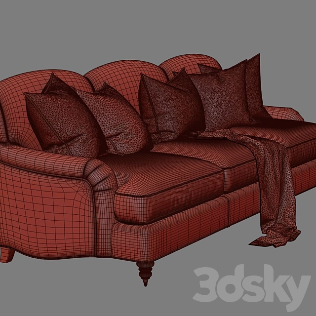 Howard _Sofa_Turner_Bishop _English Arm _The sofa and chair company 3DSMax File - thumbnail 3