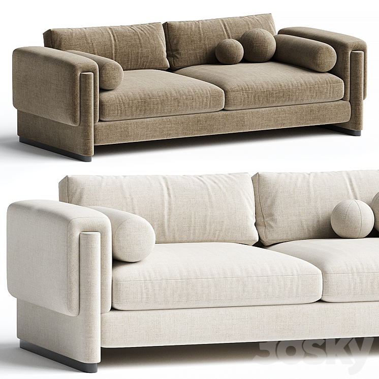 Howard Sofa 3DS Max Model - thumbnail 2