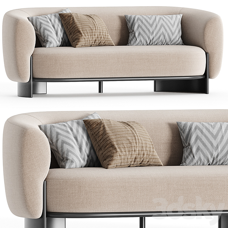 HUG | Sofa By PARLA 3DS Max Model - thumbnail 1