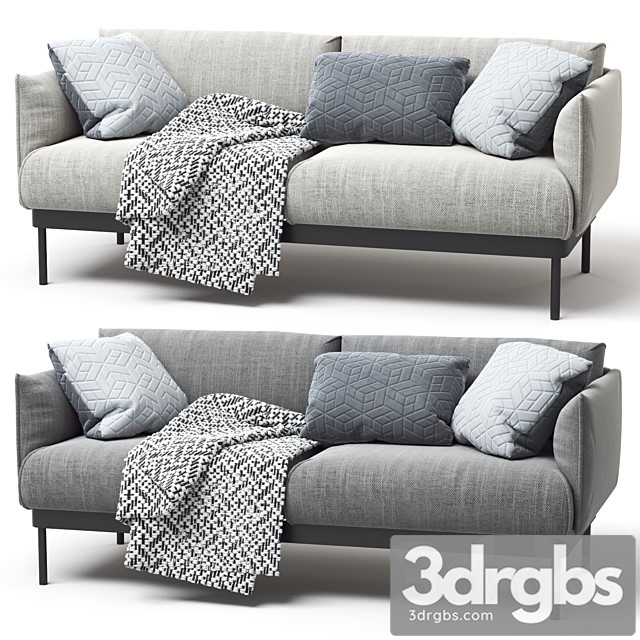 Ikea Epplarud Sofa Ikea Applaryd Sofa 3dsmax Download - thumbnail 1