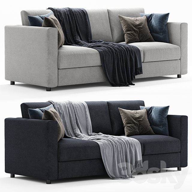 Ikea Finnala 3 seater sofa 3DSMax File - thumbnail 1