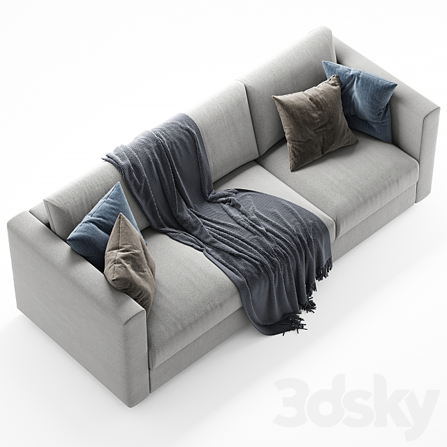 Ikea Finnala 3 seater sofa 3DSMax File - thumbnail 3